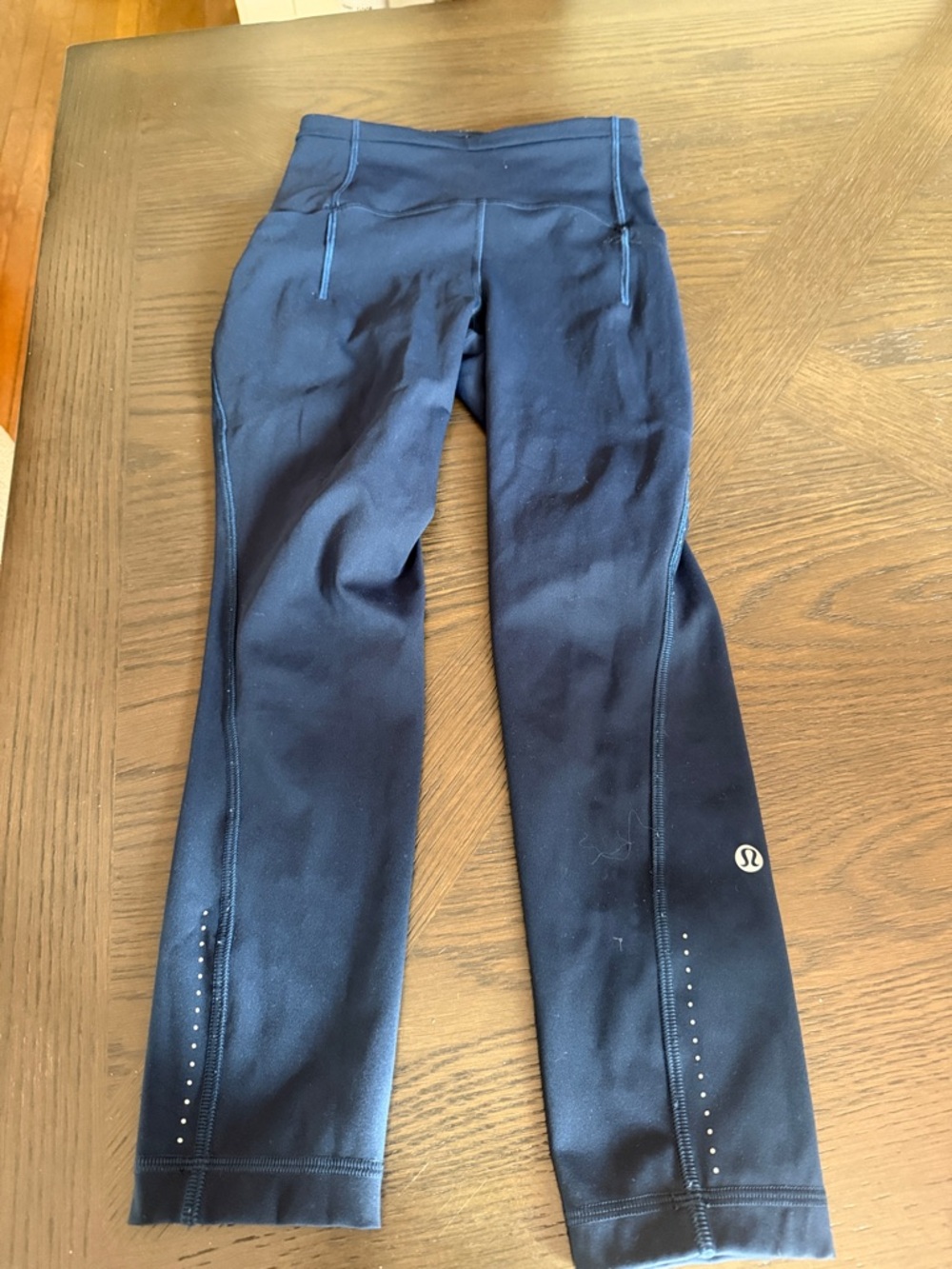 lululemon athletica Navy Blue High-Rise Reflective Leggings